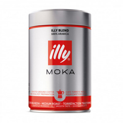 Молотый кофе Illy 250г Espresso Moka ж/б